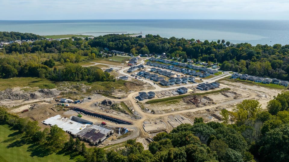 This photo is from 2022, area is further developed now with roads and homes etc.