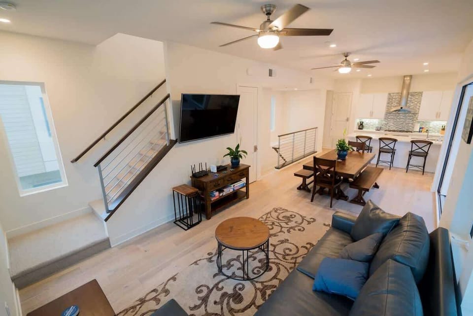 Living Room across to Kitchen 65" LG 4K