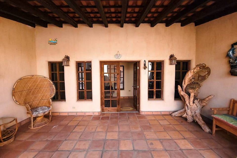 Arrive at the main entrance of this Chaparral vacation rental in El Dorado Ranch San Felipe Baja California Mexico — welcoming and secure.