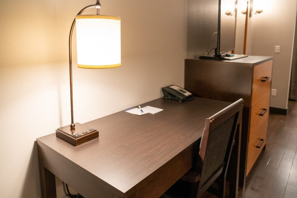 Get some work done at the desk.