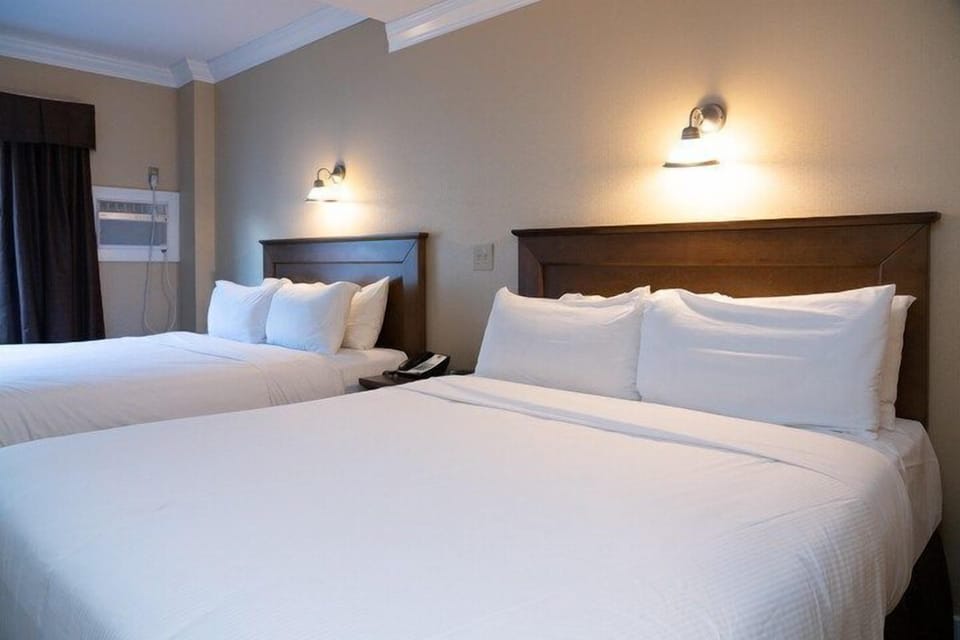 Drift to sleep in a comfortable bed after a wonderful day outside.