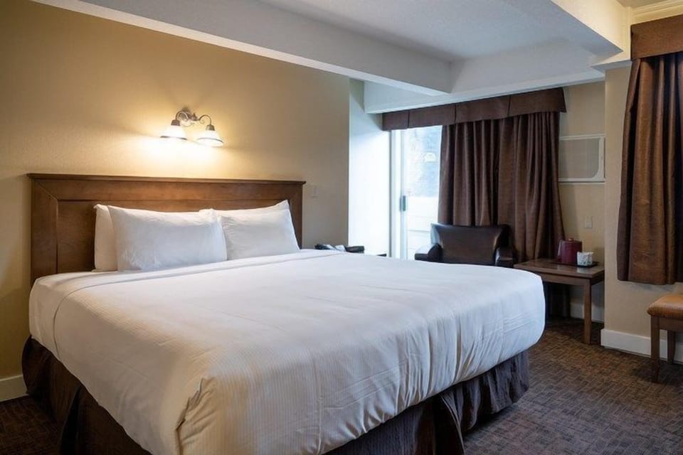 Drift to sleep in a comfortable bed after a wonderful day outside.