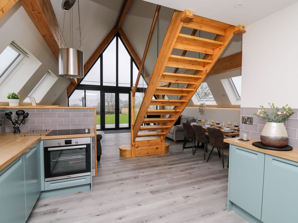 Fridge, dishwasher, electric kettle, toaster