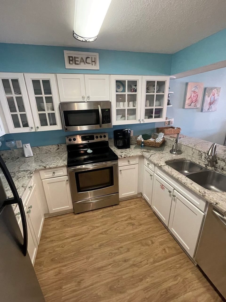 Indoors, Kitchen, Microwave, Oven, Floor