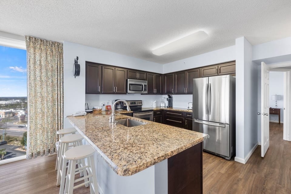 Indoors, Kitchen, Microwave, Oven, Floor