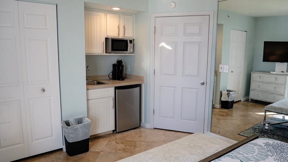 Wet bar in guest bedroom
