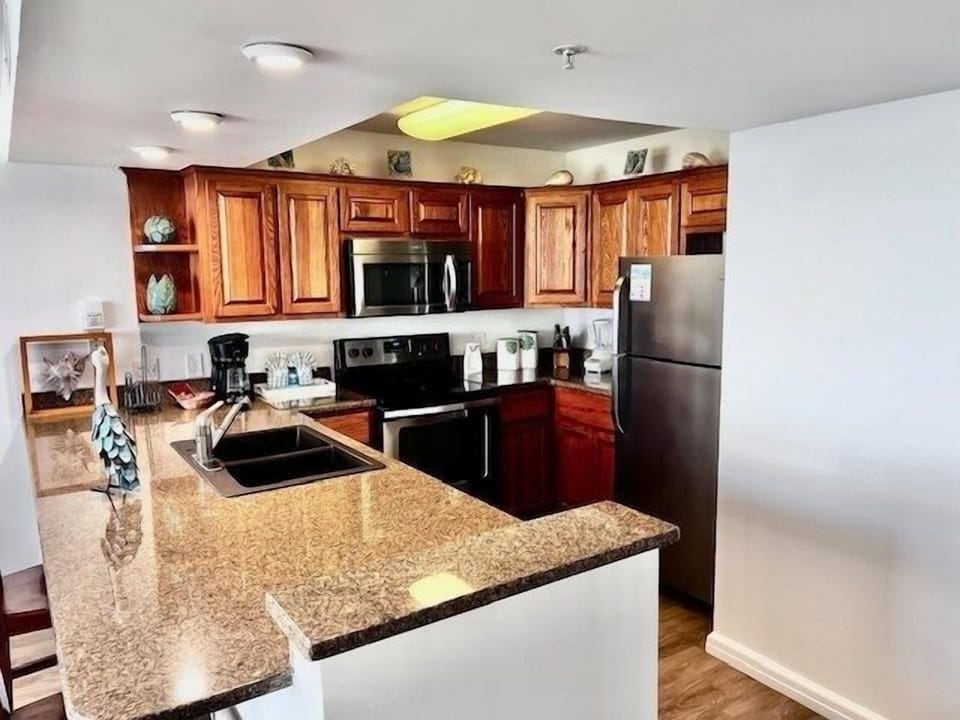Indoors, Kitchen, Microwave, Oven, Refrigerator