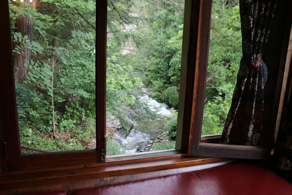 Great view of the falls from the cabin windows !