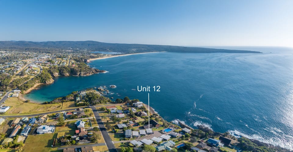 Drone photo over complex showing position of Unit 12