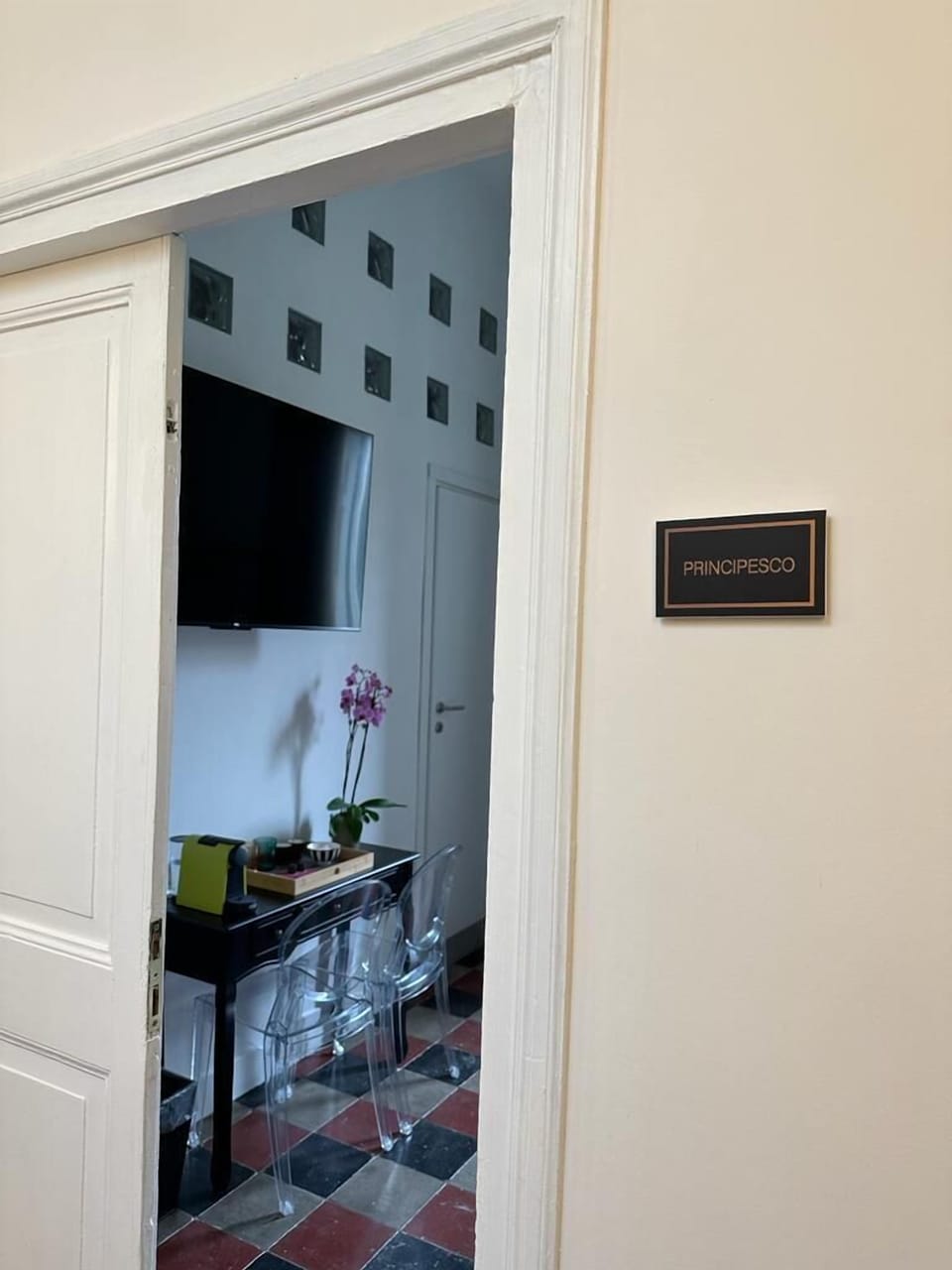 Interior entrance