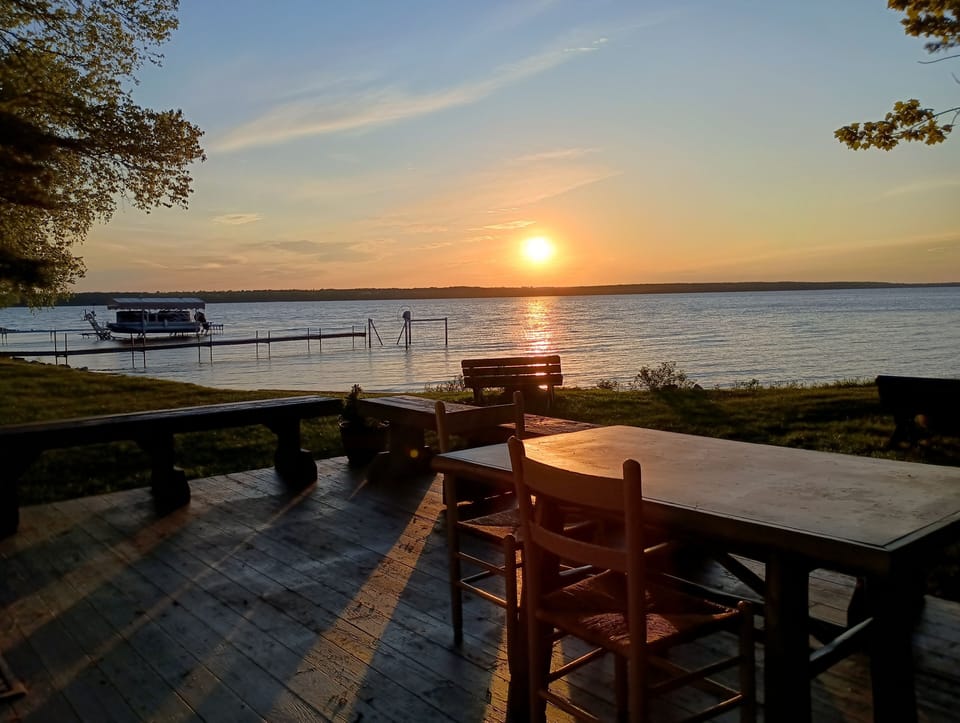 Sunset view from back deck 