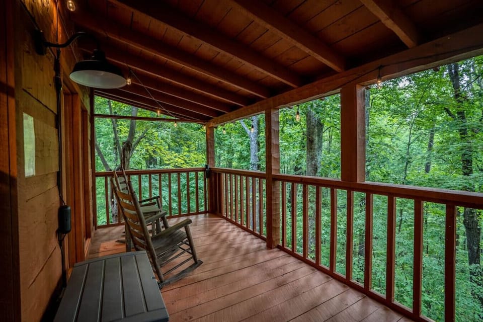 Rocking Chairs with a forest view