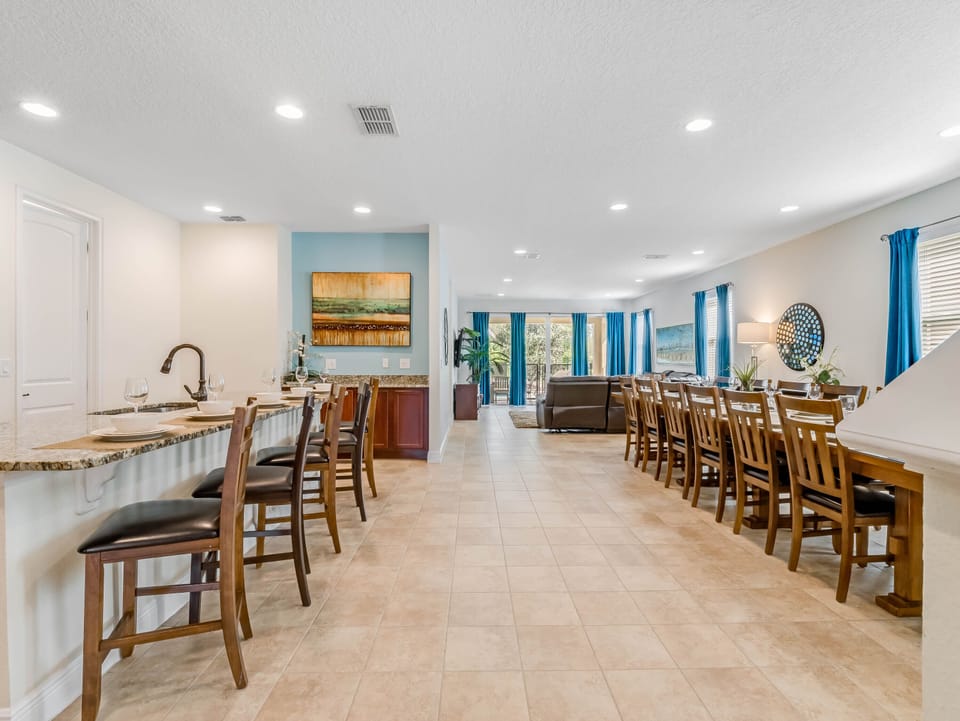 Kitchen and dining area