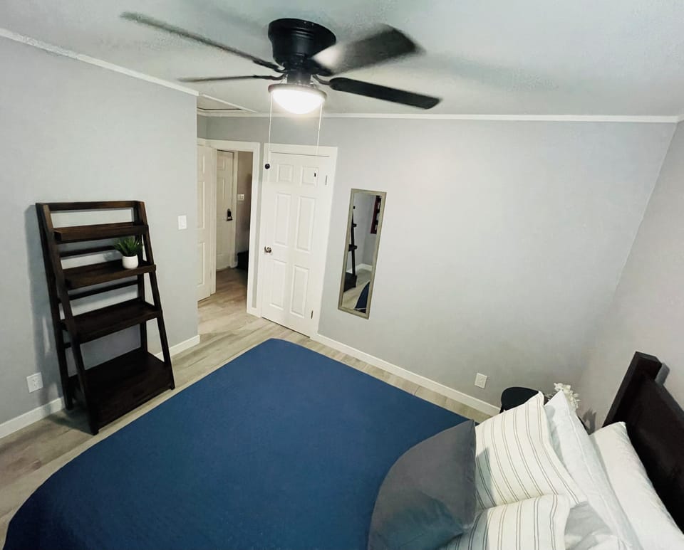 Bedroom with two closets