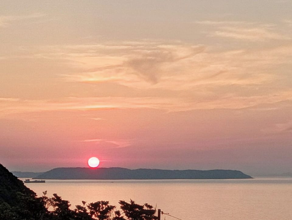 Sunset from the deck