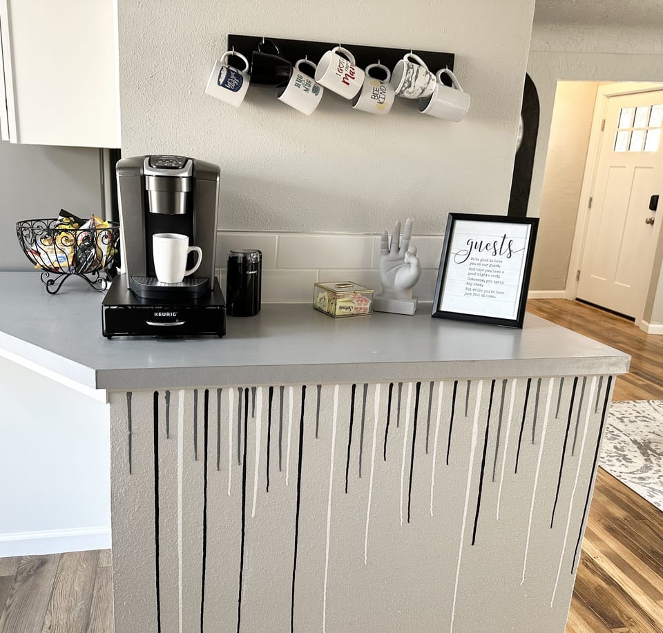 Stocked coffee bar!