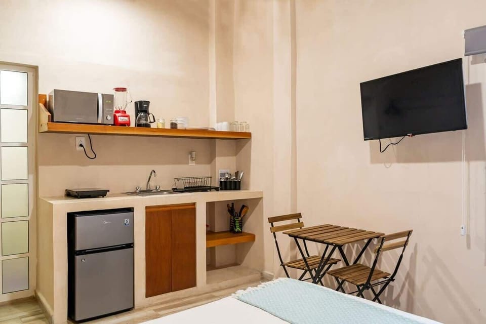 Kitchenette corner with Smart TV