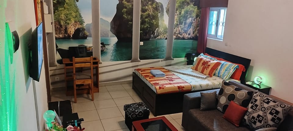 Apartment, 1 Bedroom, Balcony | Living room | Books