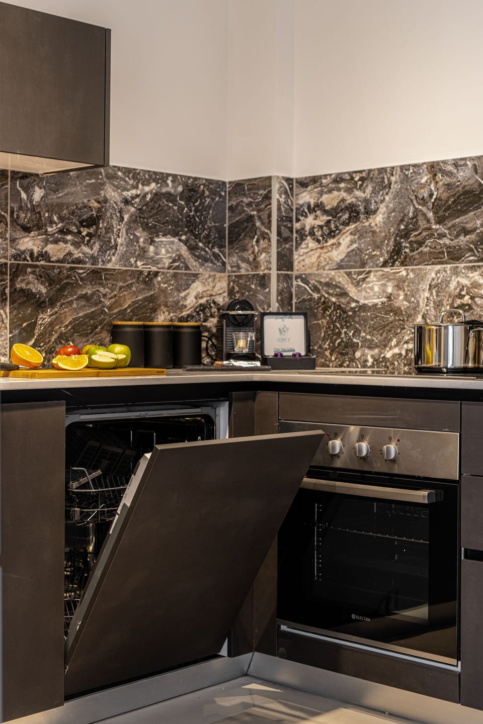 2BR Apartment (Agripas #6-8 St.) | Private kitchen | Full-size fridge, microwave, oven, stovetop