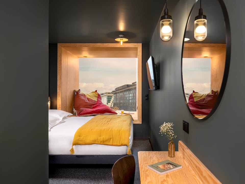 Premium bedding, blackout drapes, soundproofing, iron/ironing board