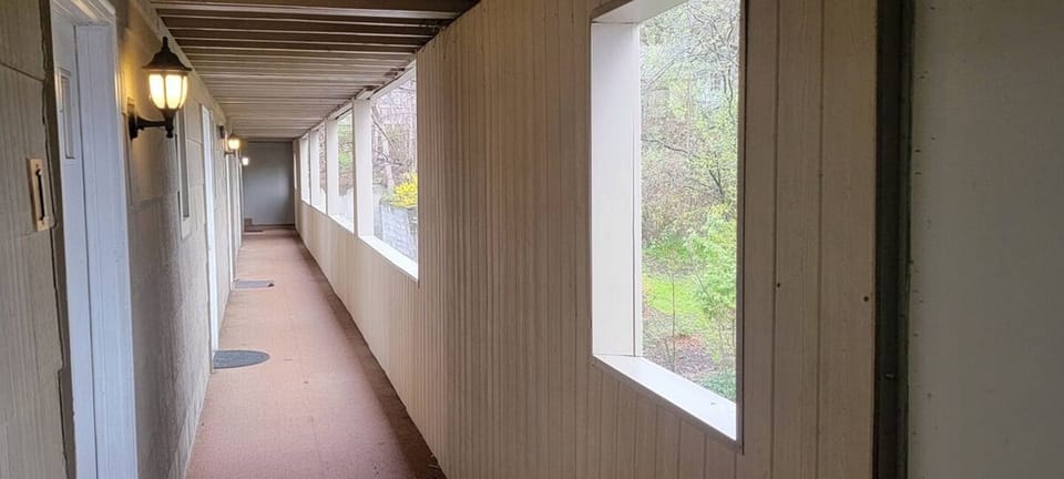 Lighted entry hallway