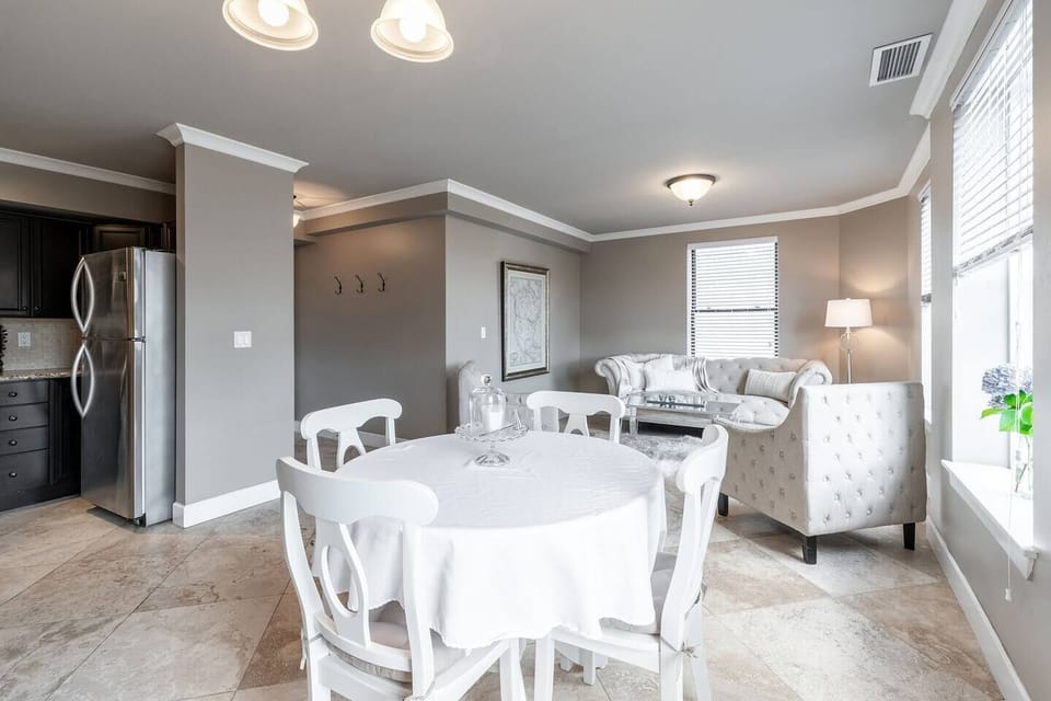 Open living  / dining layout