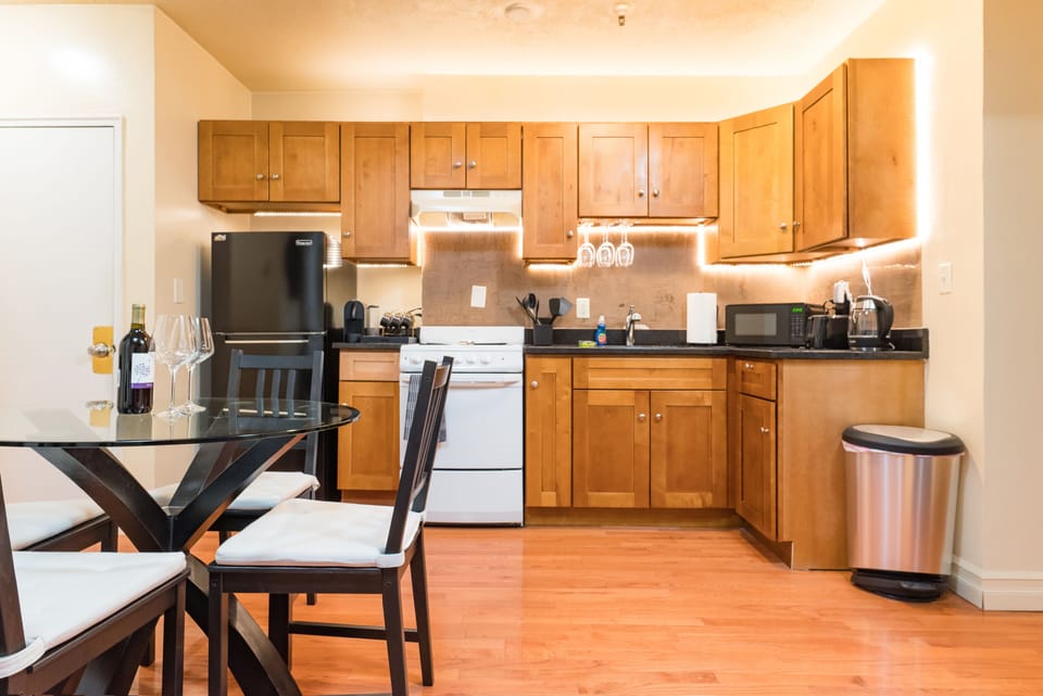 dining area and kitchen 