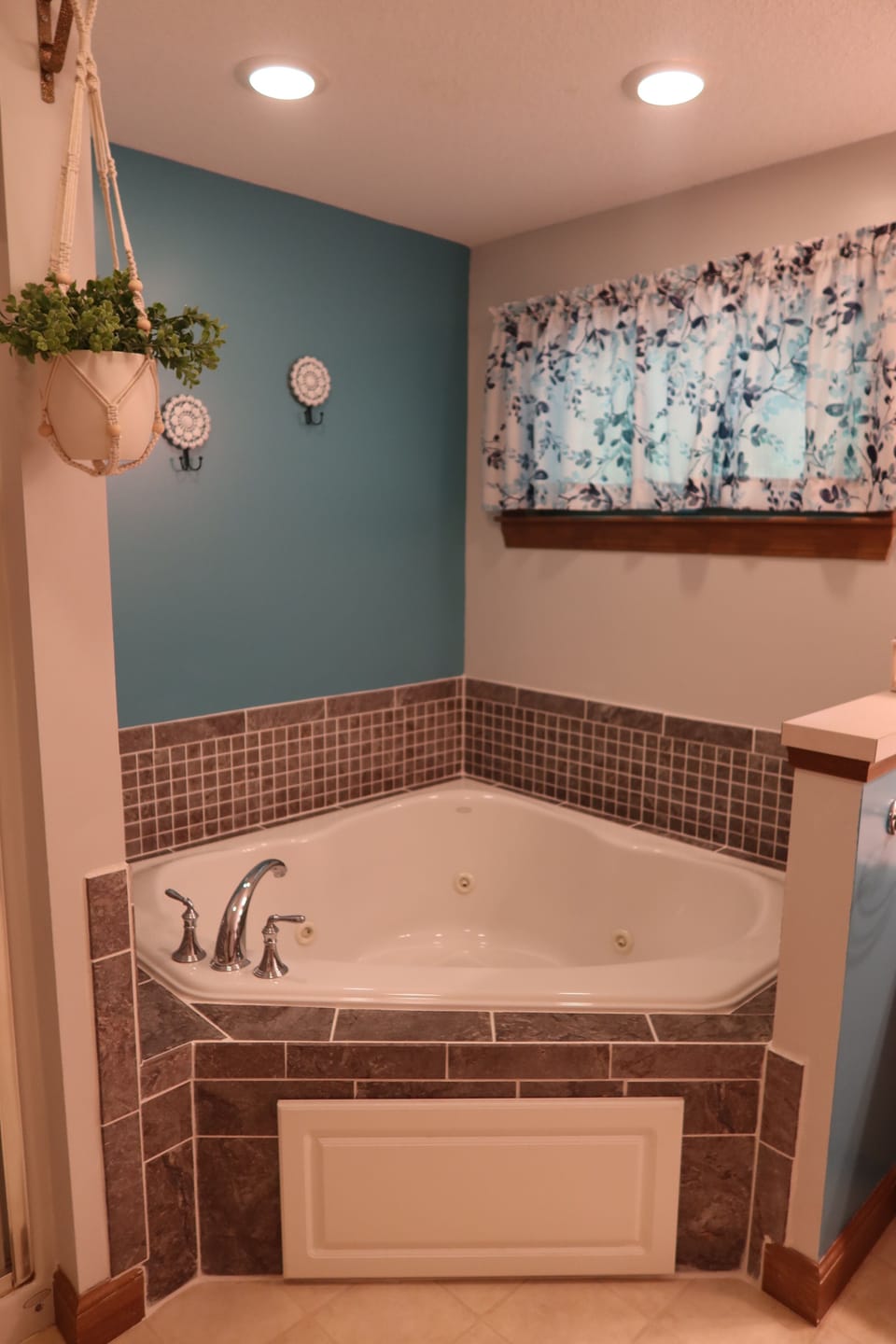 Jacuzzi in master bathroom