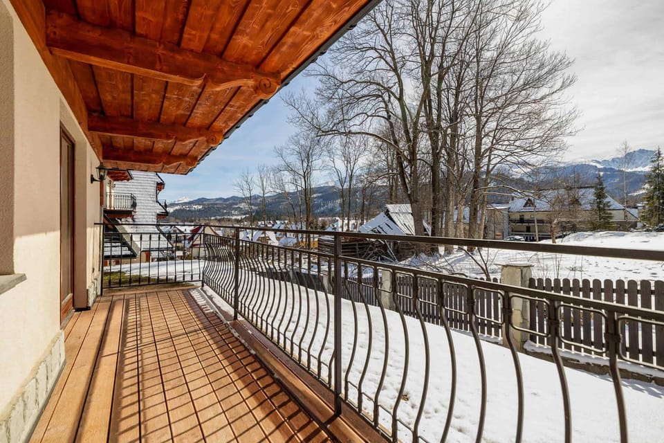 The balcony is a charming extension of the living space.