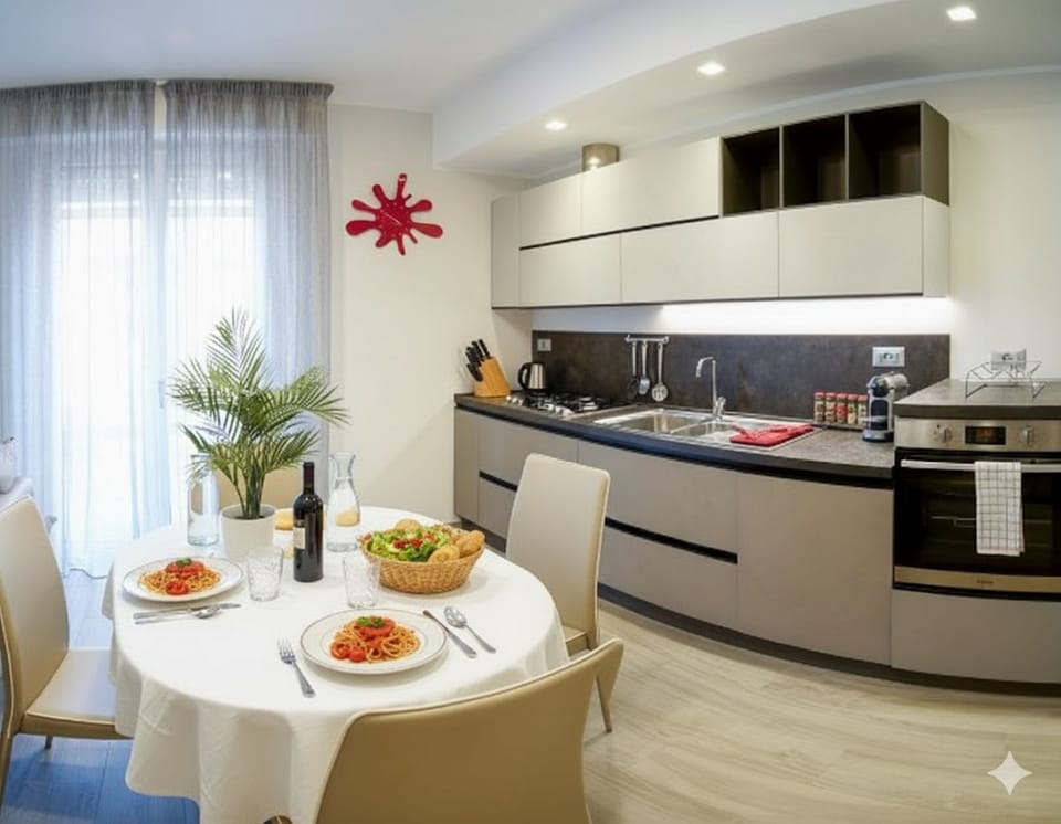 Basic Apartment | Private kitchen | Full-size fridge, oven, stovetop, dishwasher