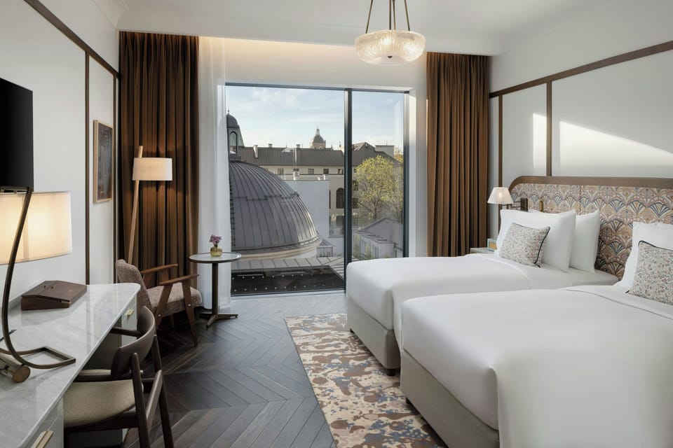 Modern Twin | Premium bedding, minibar, in-room safe, individually decorated