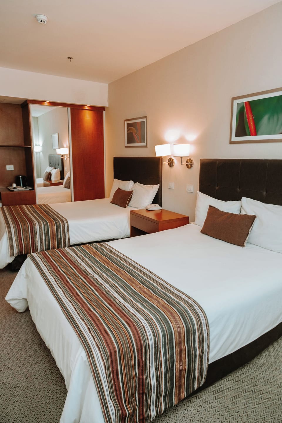 Room, 2 Double Beds, Non Smoking | Minibar, in-room safe, desk, blackout drapes