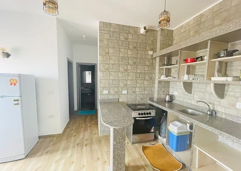 Elite Apartment | Private kitchenette | Fridge, oven, stovetop, coffee/tea maker
