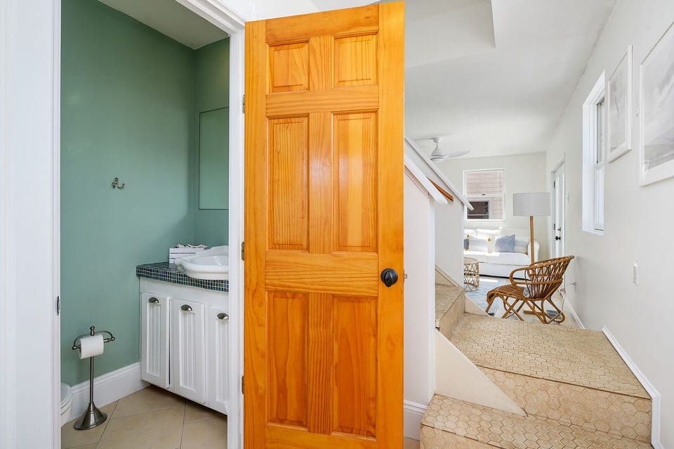 Convenient Half Bath just off Living Area.