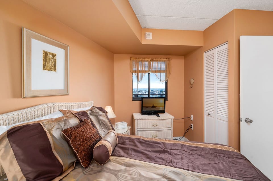 Relax after your Fun-Filled Beach Day & catch a movie on the Flat Screen TV.