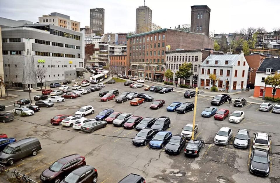 Paid parking lot 