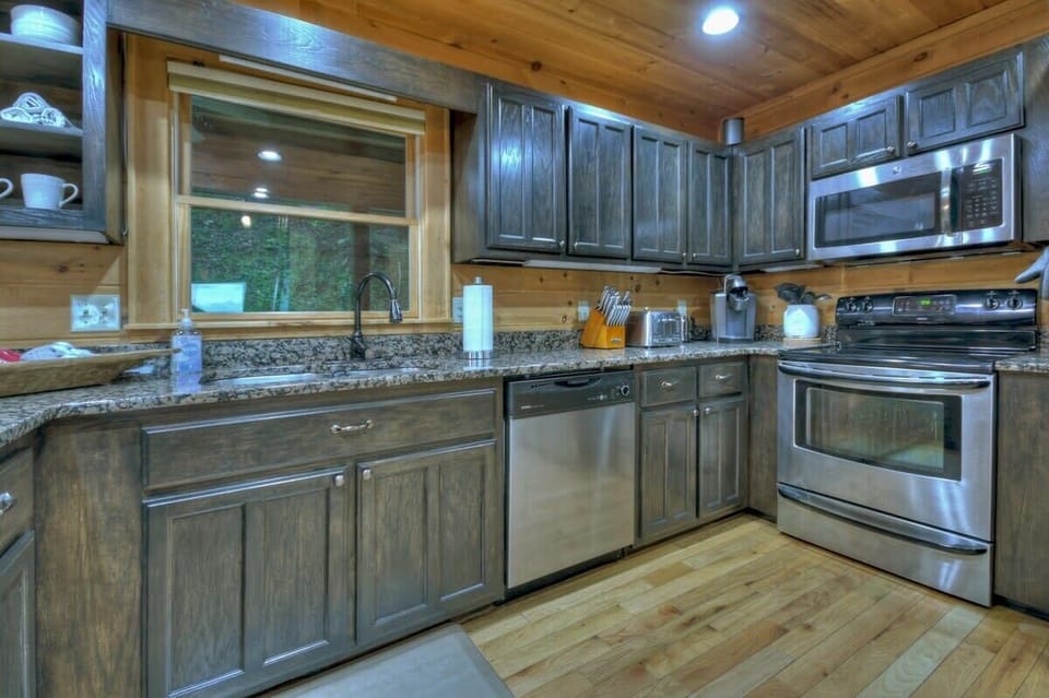 Fully stocked kitchen