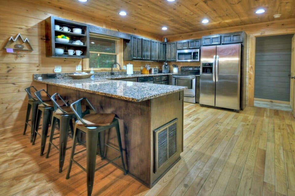 Fully stocked kitchen