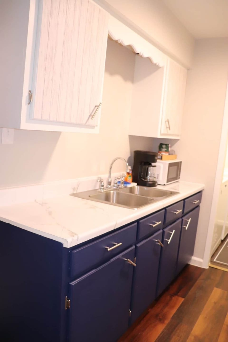 Big sink with dish soap