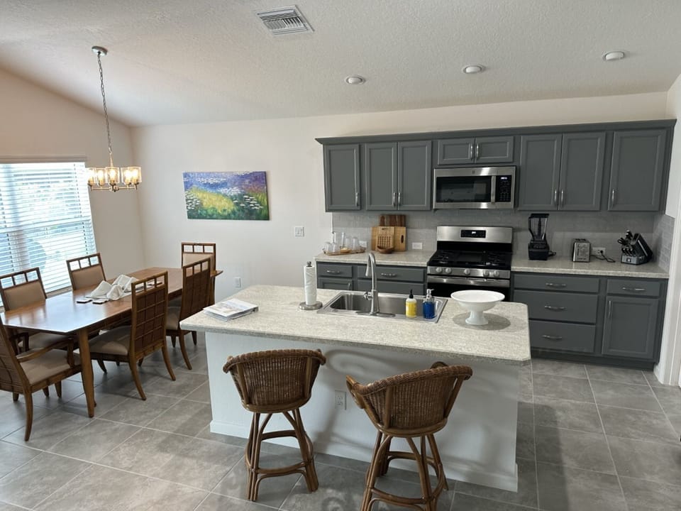 Open kitchen area