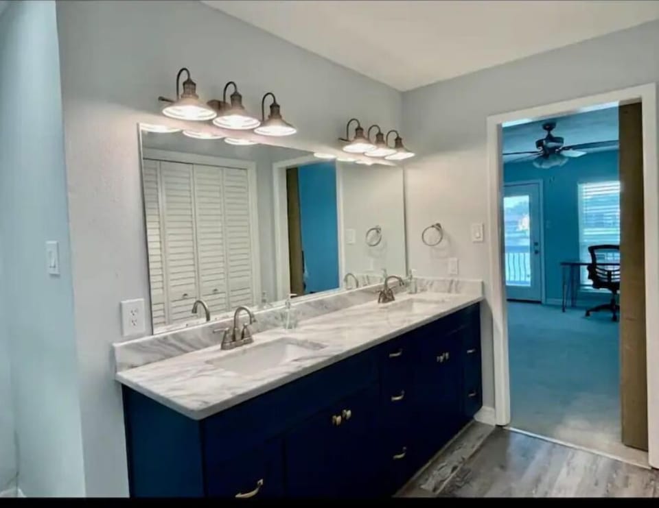 Primary bathroom vanity. 