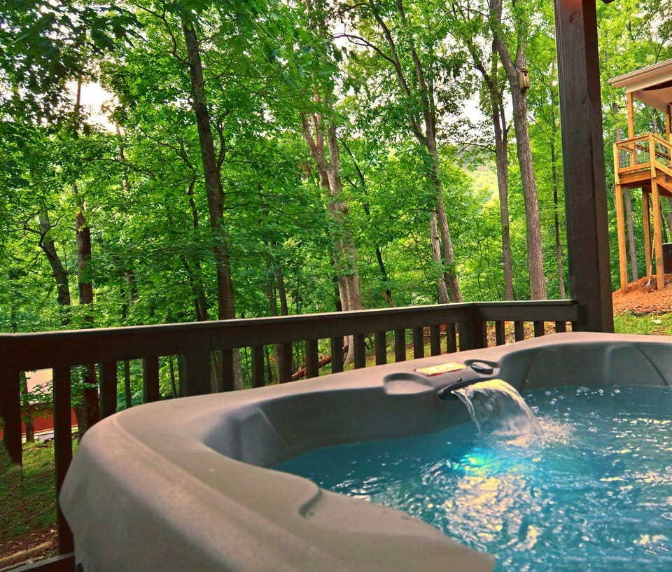 Private hot tub