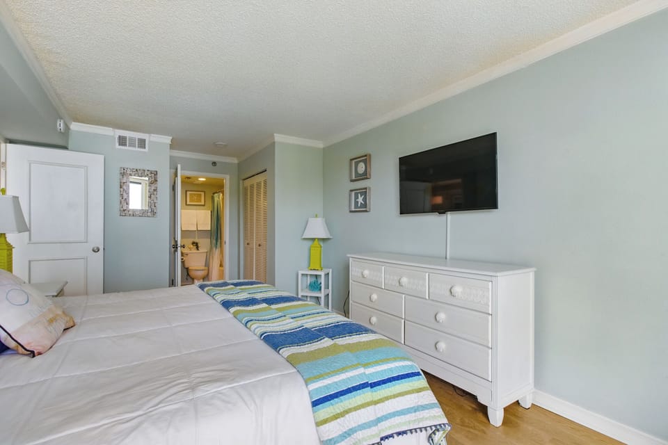 Primary bedroom with a king-size bed.