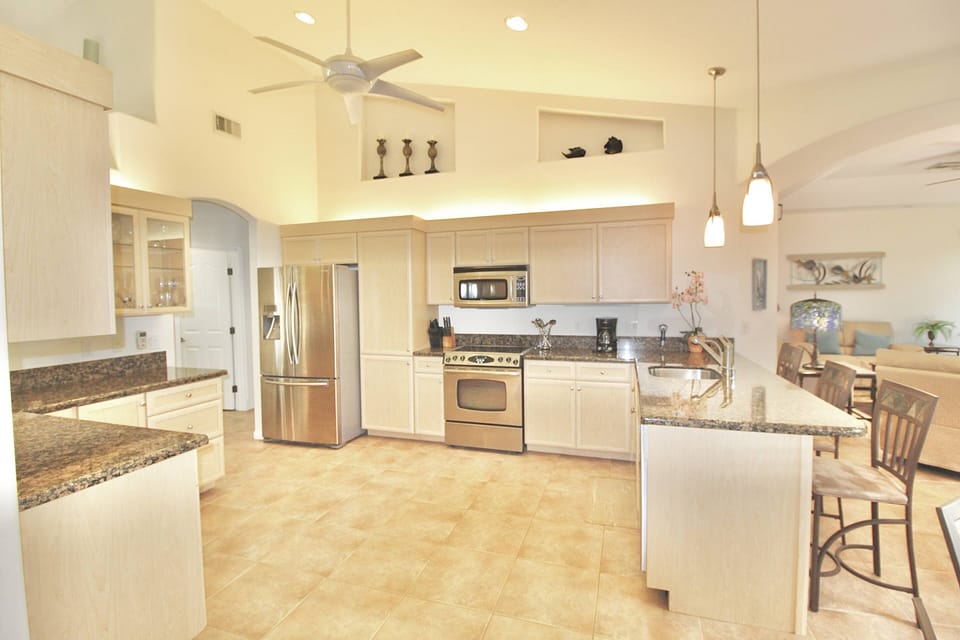 Plenty of beautiful space to prep, cook and dine…