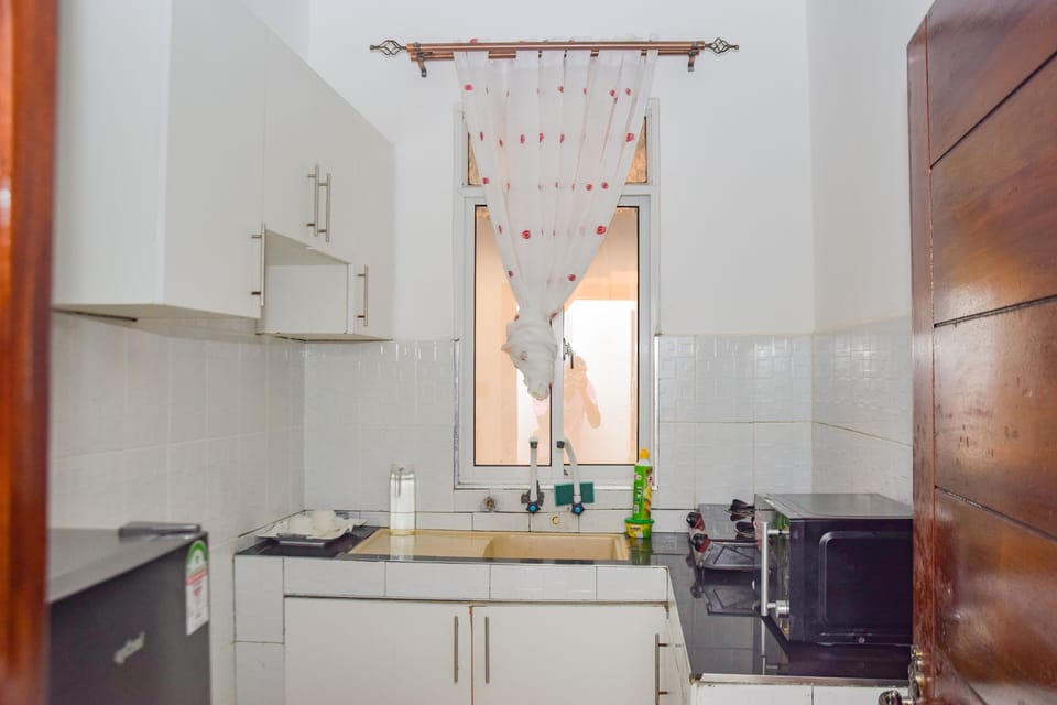 Fridge, electric kettle
