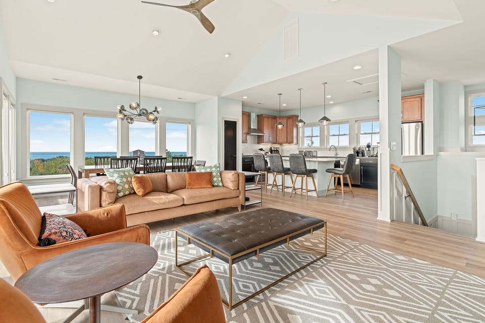 Living Room with Ocean Views on Third Level