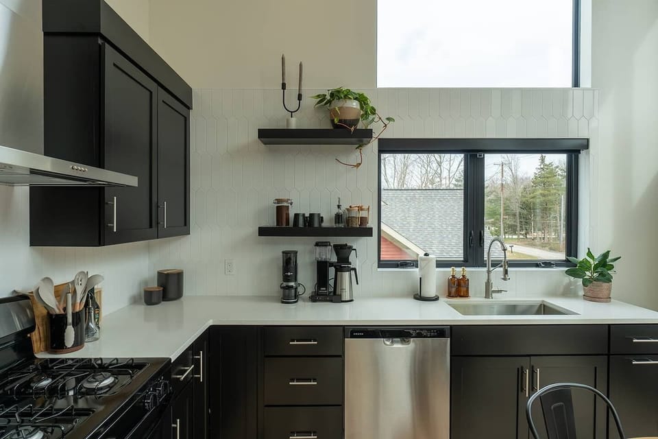 A well-appointed, fully stocked kitchen for all