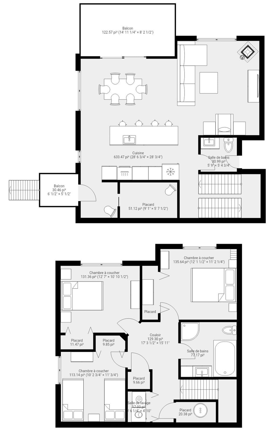 Plan appartement - 1er étage