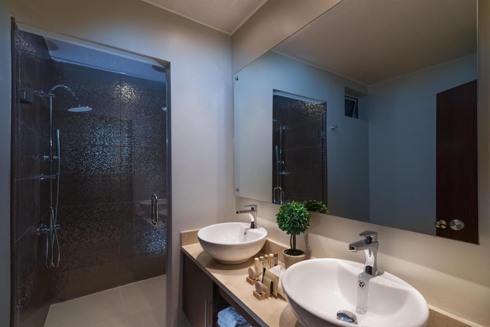 Royal Room | Bathroom | Shower, free toiletries, hair dryer, bathrobes