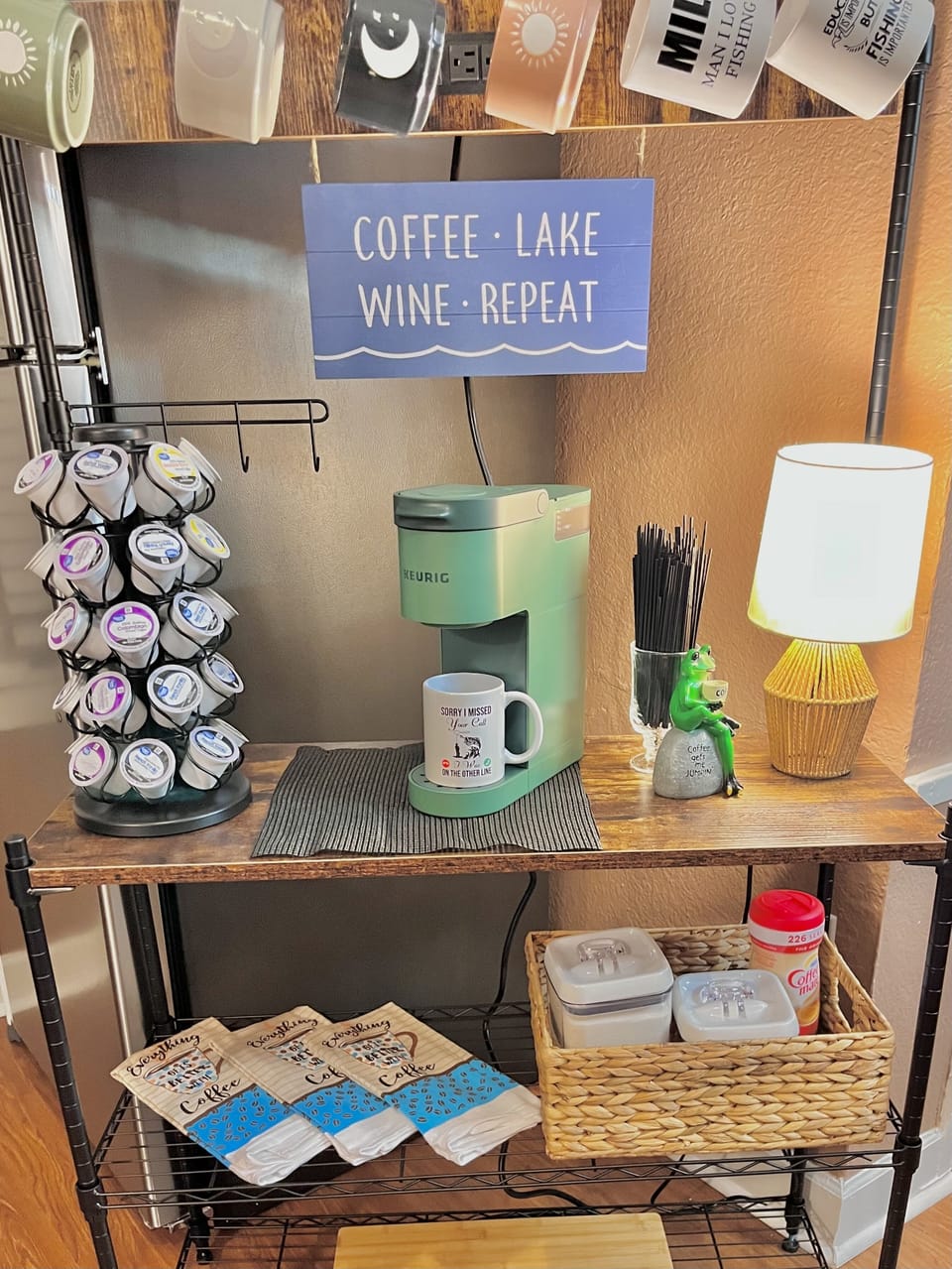 full coffee, tea and cocoa bar